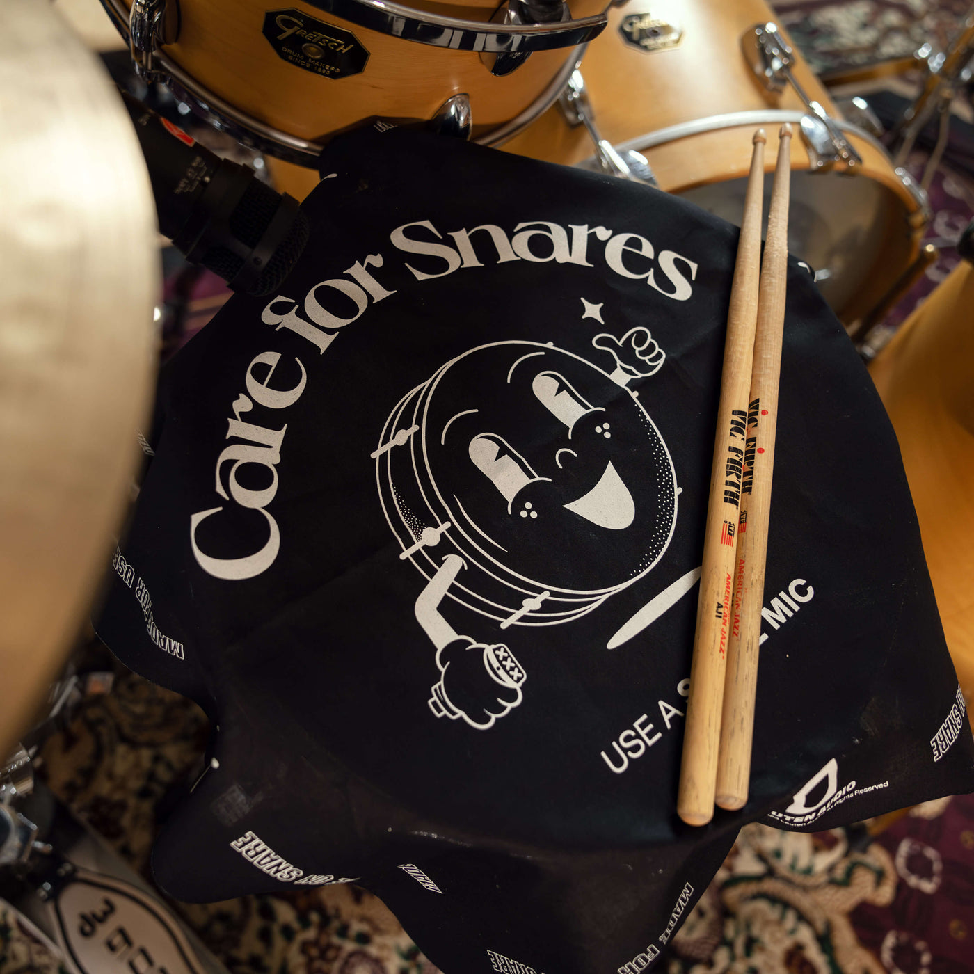 "Care for Snares" Snare Mic Bandana